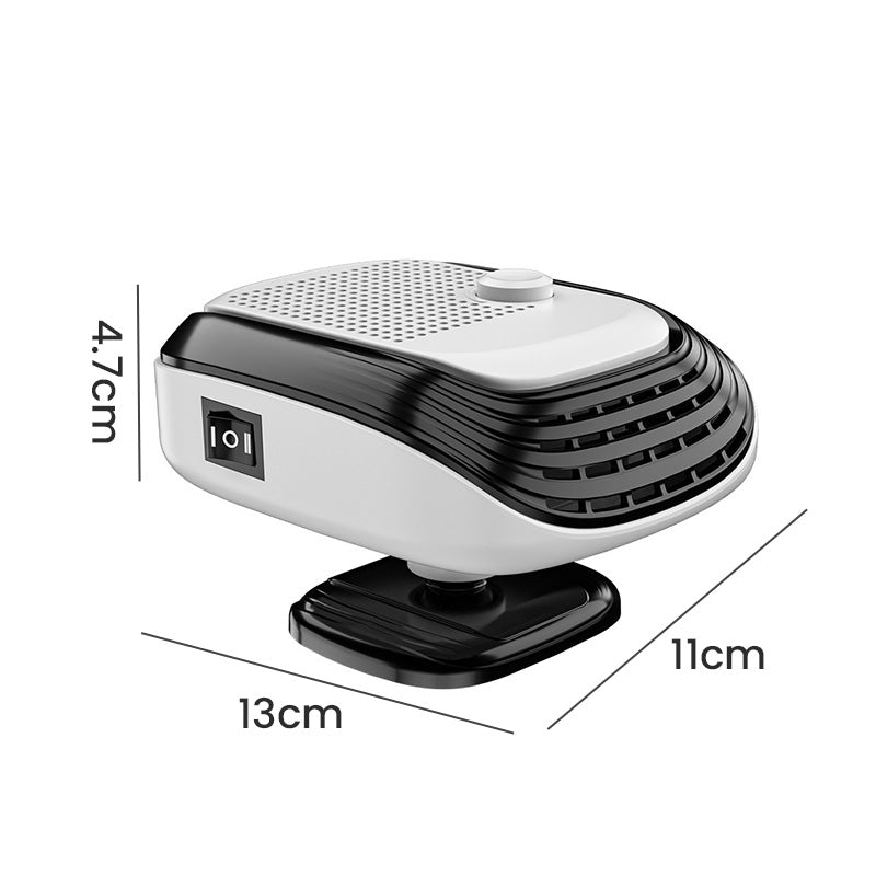 Warmtewereld™ Compacte autokachel met 360° draaibaar en snelle warmte
