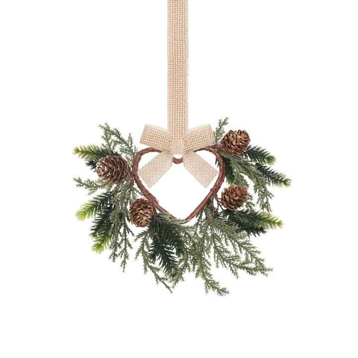 Klein kerstkransje met rode strik