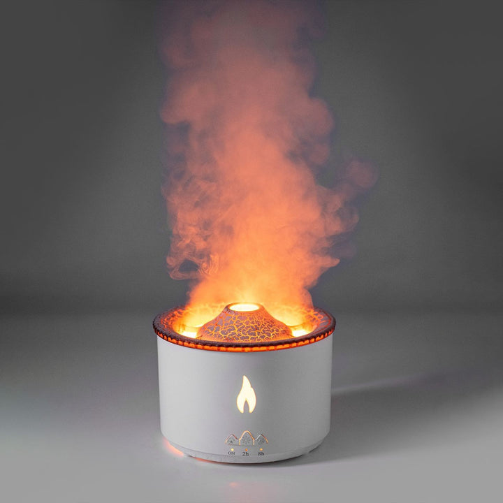 Vlam diffuser met kwal-rookring en timer van 2 of 8 uur