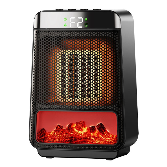 Warmtewereld Ventilatorkachel met 3D-vlameffect en timer