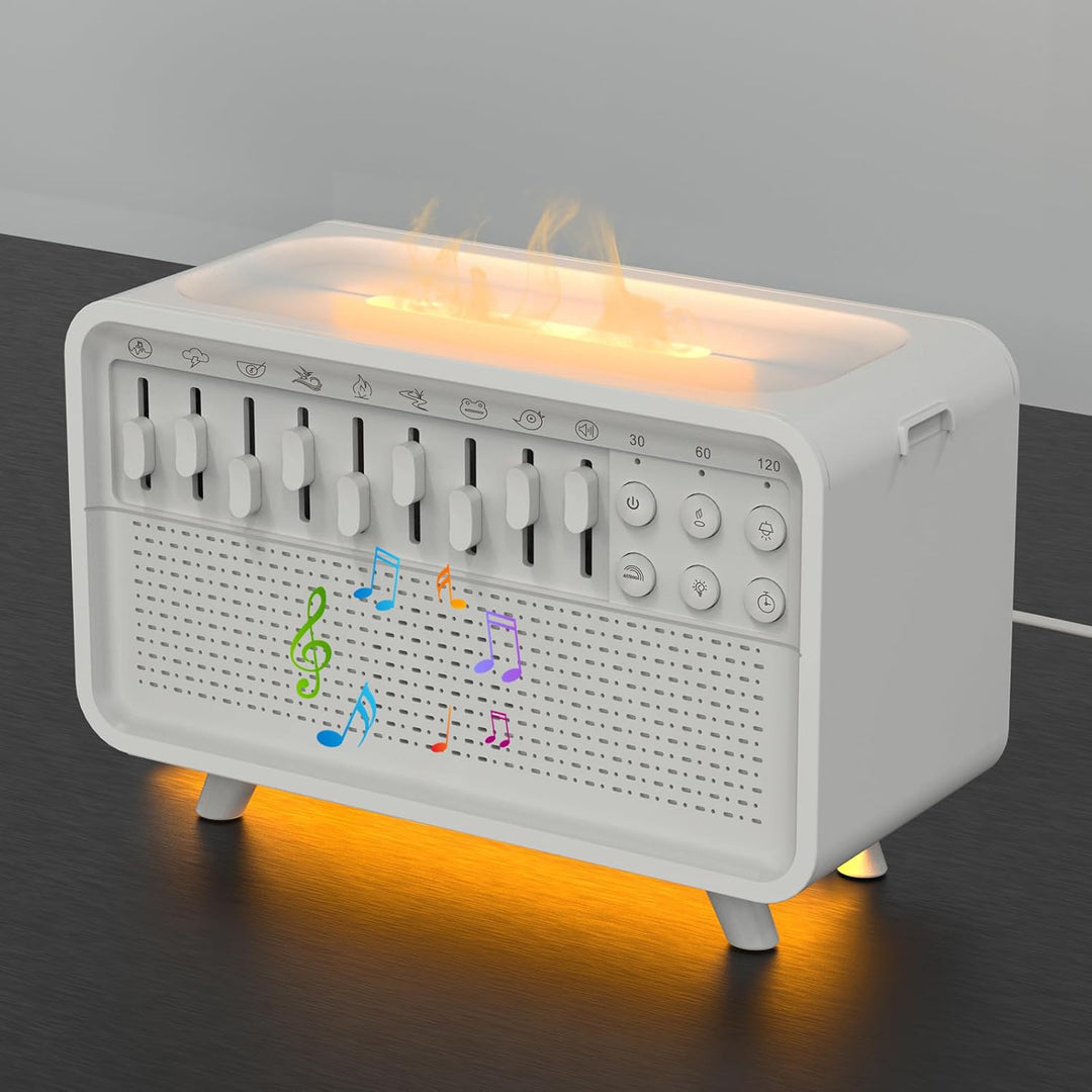 Bluetooth speaker met witte ruis, nachtlampje en luchtbevochtiger