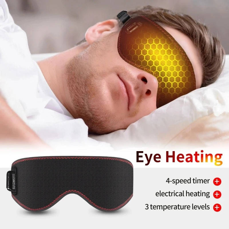 Warmtewereld™ Verwarmd oogmasker met drie warmtestanden, trilling en timer