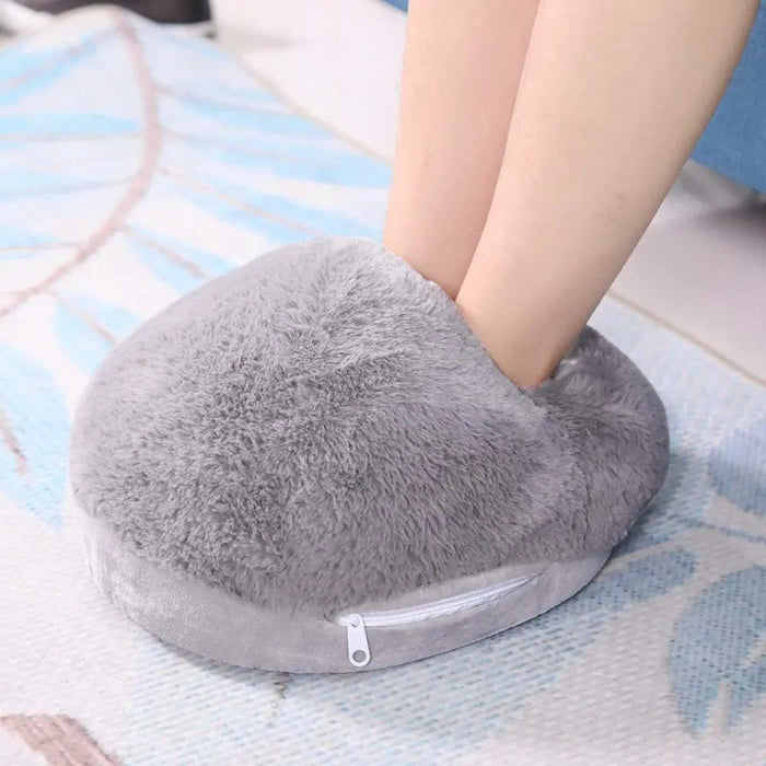 Warmtewereld™ USB-voetenwarmer van zacht fluweel met constante warmte