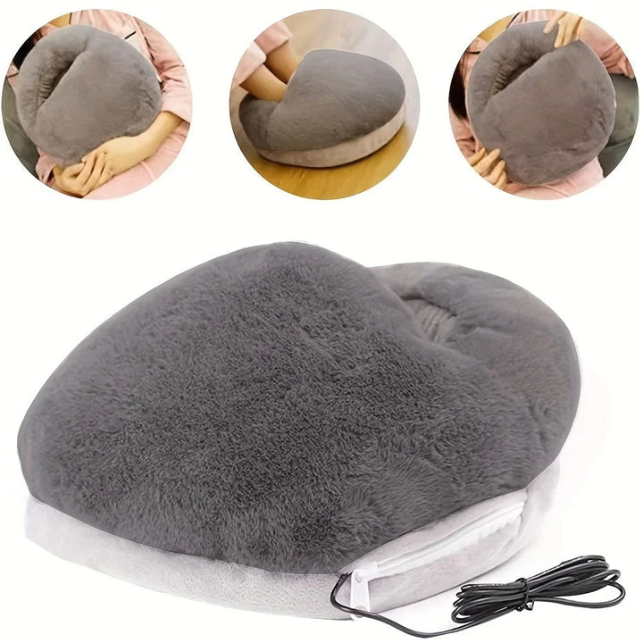 Warmtewereld™ USB-voetenwarmer van zacht fluweel met constante warmte
