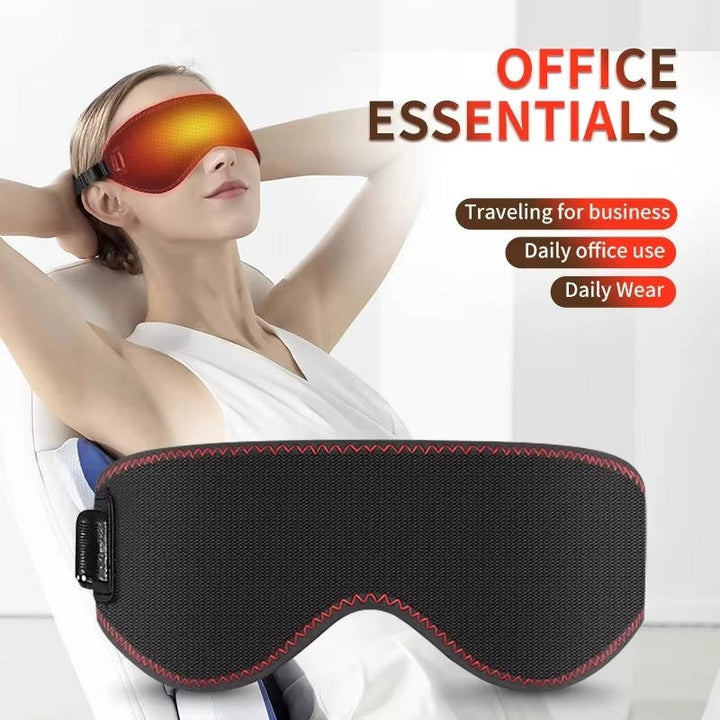 Warmtewereld™ Verwarmd oogmasker met drie warmtestanden, trilling en timer