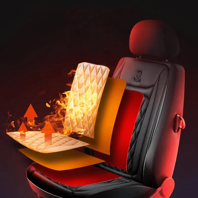 Warmtewereld™ Verwarmde stoelhoes voor de auto met instelbare warmte