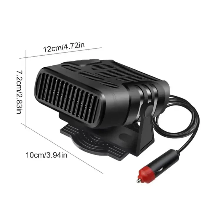Warmtewereld™ 2-in-1 autokachel en koelventilator 12V met draaivoet
