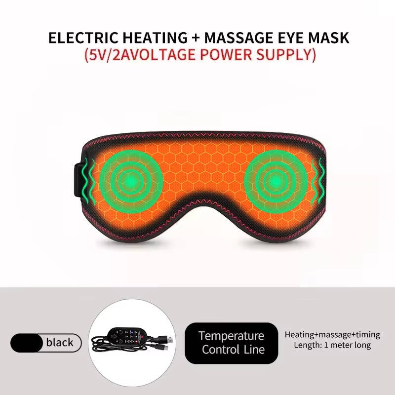 Warmtewereld™ Verwarmd oogmasker met drie warmtestanden, trilling en timer