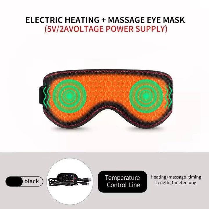 Warmtewereld™ Verwarmd oogmasker met drie warmtestanden, trilling en timer