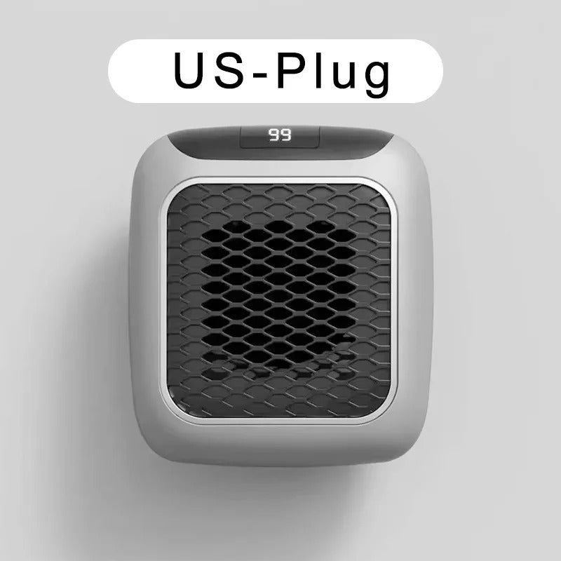 Warmtewereld™ Keramische wandkachel 800 W met afstandsbediening en timer