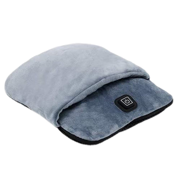 Warmtewereld™ Pluche voetenzak met warmte en vibratiemassage