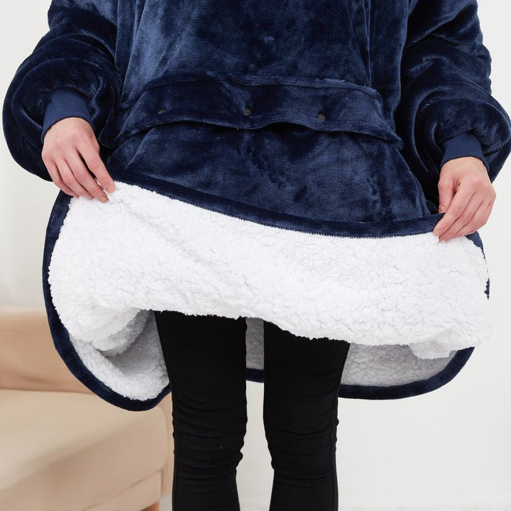 Warmtewereld™ USB-verwarmde deken met capuchon van zachte flanel
