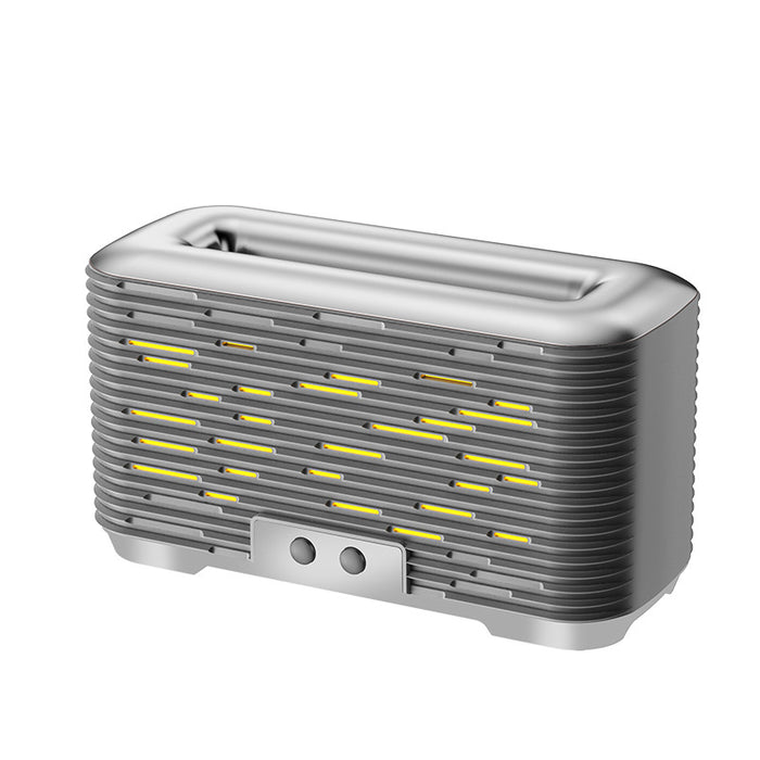 Warmtewereld Vlam diffuser in metallic look met tank van 350 ml