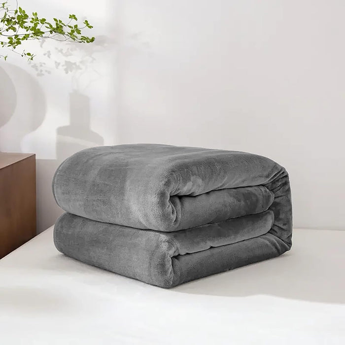 Warmtewereld™ Zachte fleece plaid van imitatiebont voor bank en bed