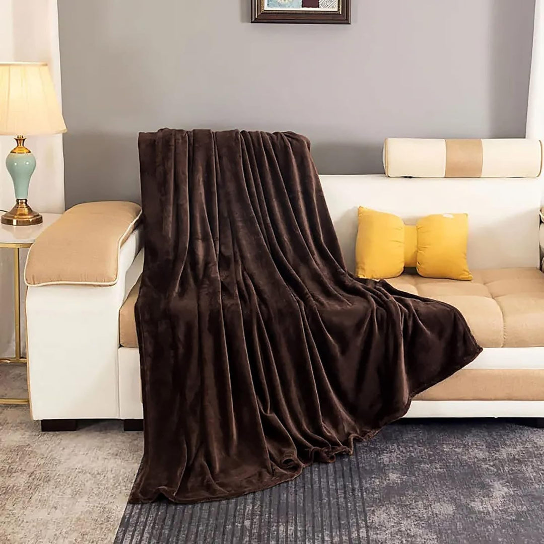 Warmtewereld™ Zachte fleece plaid van imitatiebont voor bank en bed