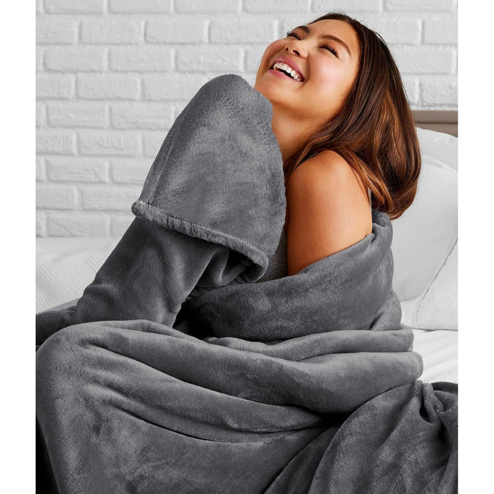 Warmtewereld™ Zachte fleece plaid van imitatiebont voor bank en bed