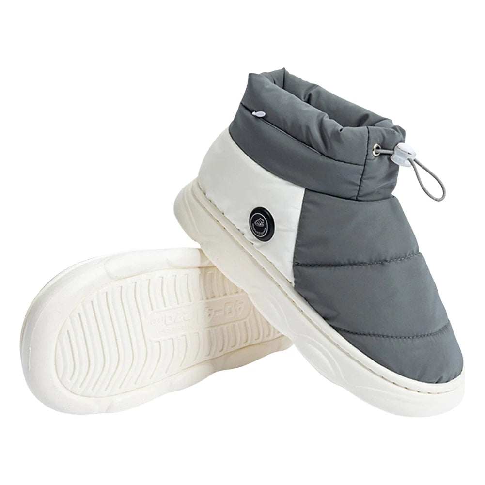 Warmtewereld™ Verwarmde pantoffels met drie standen en antislipzool