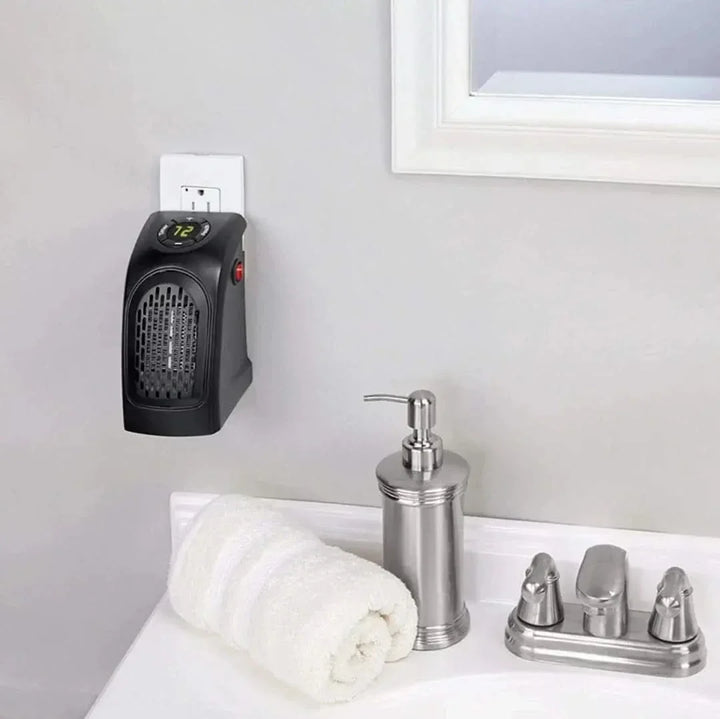 Warmtewereld™ Draagbare ventilatorkachel met LED-display en timer