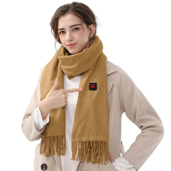 Warmtewereld™ Verwarmde fleece sjaal met USB en drie warmtestanden