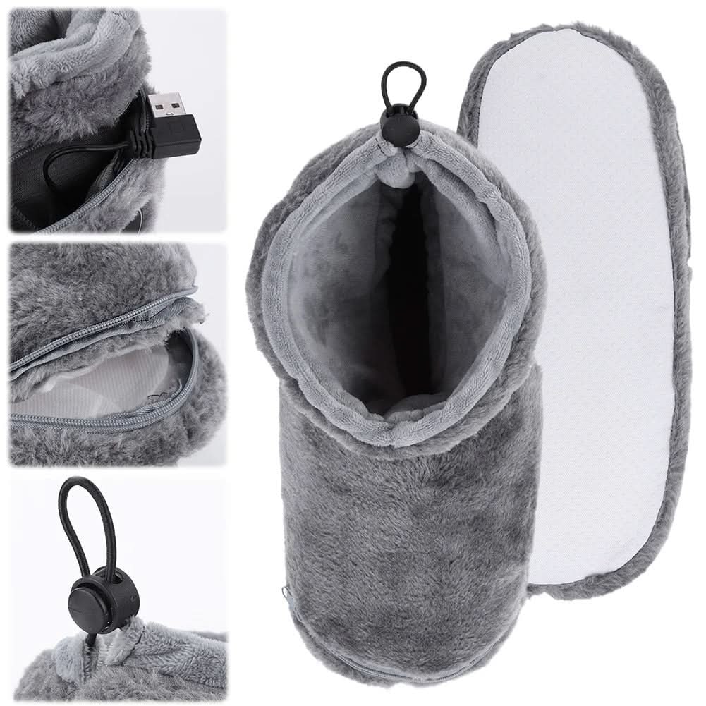 Warmtewereld™ USB-verwarmde pluche pantoffels met voetboogsteun