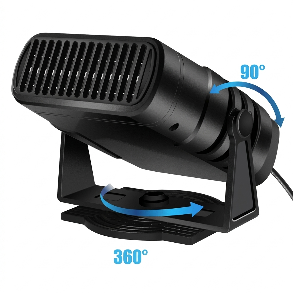 Warmtewereld™ Draagbare autoheater 12V die binnen 30 seconden warmt