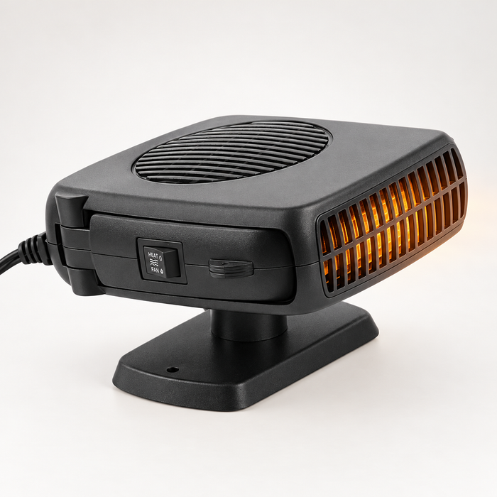 Warmtewereld™ Keramische autokachel 150W/300W met thermostaat en ventilator