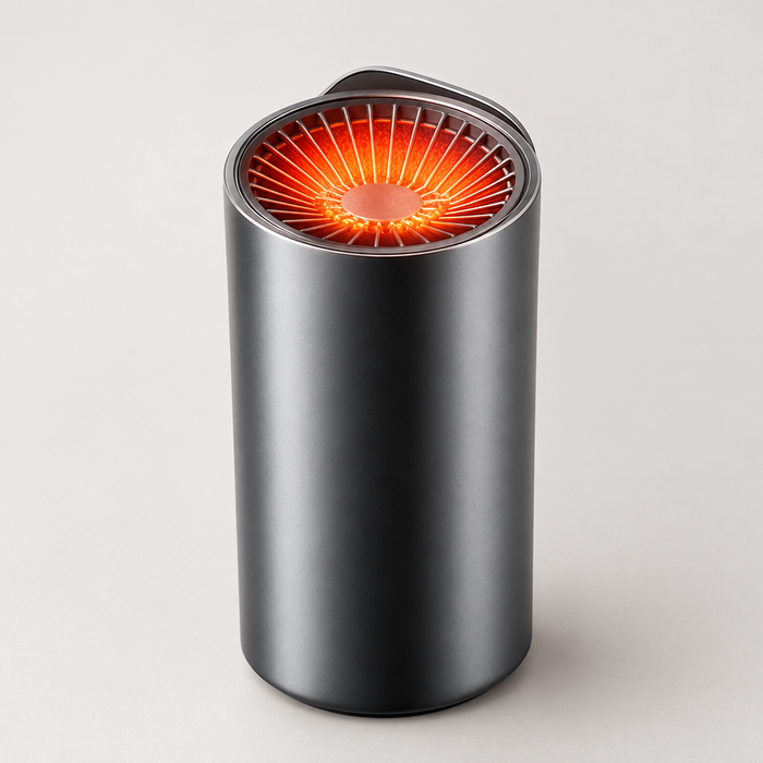 Warmtewereld™ Compacte autoheater 12V die je voorruit snel ontdooit