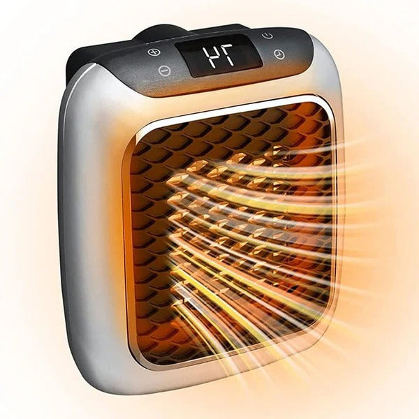 Warmtewereld™ Stopcontactkachel 800W met thermostaat en 12 uur timer