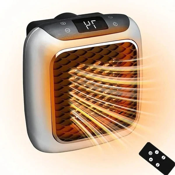 Warmtewereld™ Stopcontactkachel 800W met thermostaat en 12 uur timer