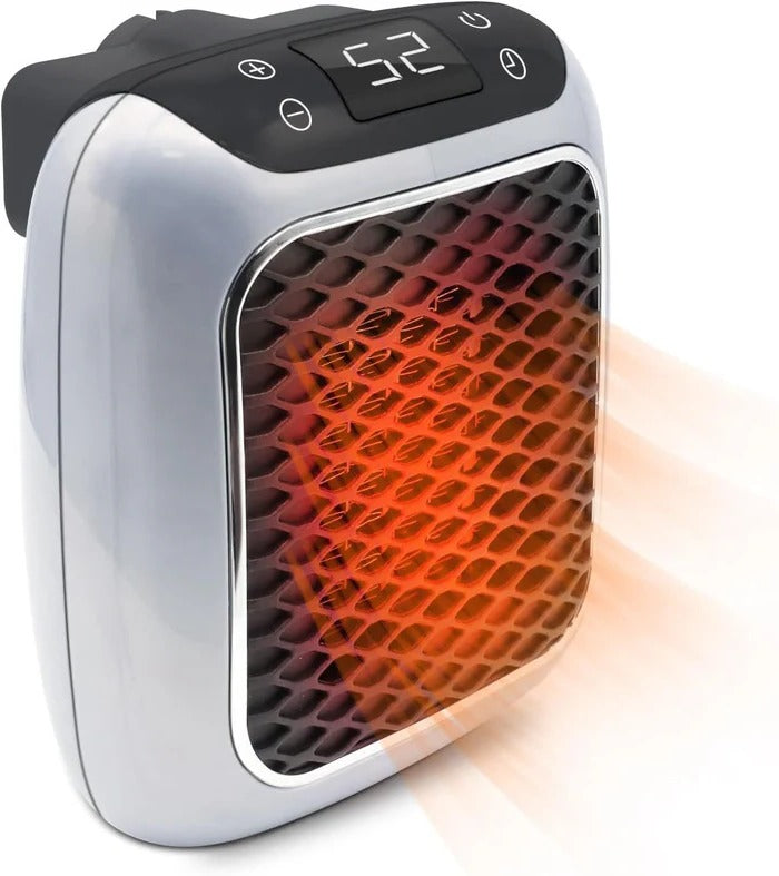 Warmtewereld™ Stopcontactkachel 800W met thermostaat en 12 uur timer