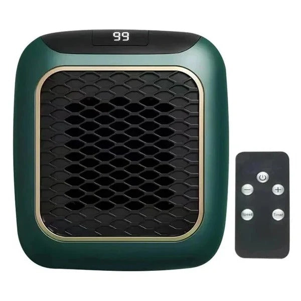 Warmtewereld™ Mini wandkachel 800 W voor het stopcontact, stil en compact