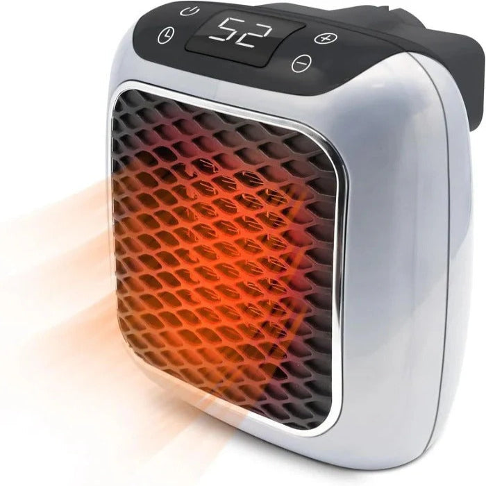 Warmtewereld™ Mini wandkachel 800 W voor het stopcontact, stil en compact