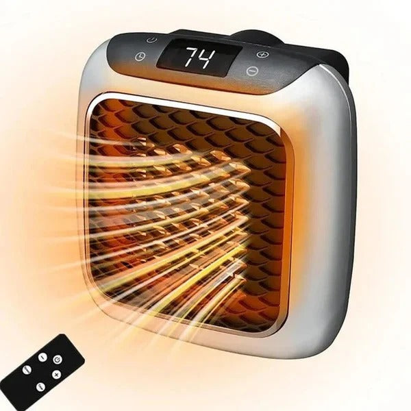 Warmtewereld™ Mini wandkachel 800 W voor het stopcontact, stil en compact