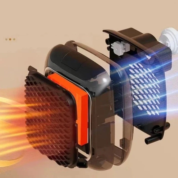 Warmtewereld™ Mini wandkachel 800 W voor het stopcontact, stil en compact