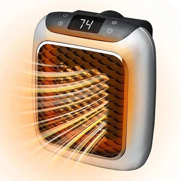 Warmtewereld™ Mini wandkachel 800 W voor het stopcontact, stil en compact