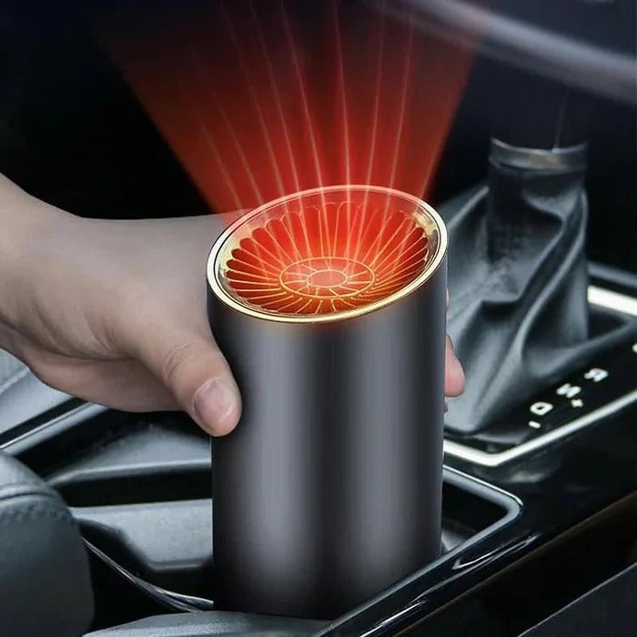 Warmtewereld™ Compacte autoheater 12V die je voorruit snel ontdooit
