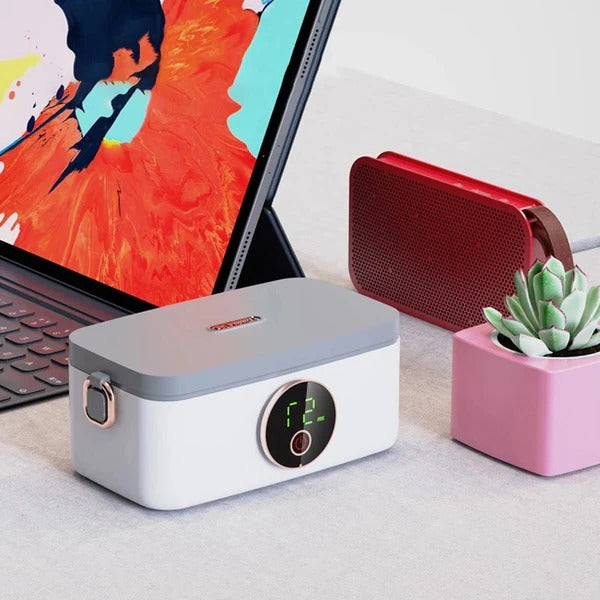 Warmtewereld™ Draadloze verwarmde lunchbox met 16.000 mAh accu en vijf standen