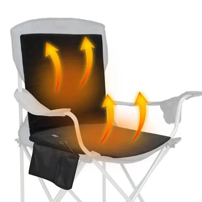 Warmtewereld™ Opvouwbaar verwarmd zitkussen met 3 warmtestanden