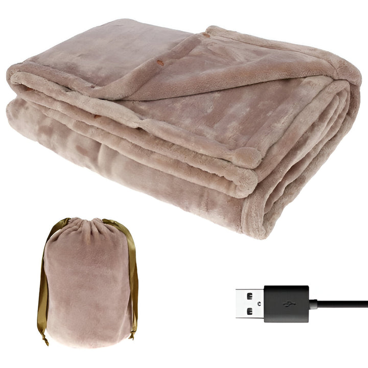 Warmtewereld™ Draadloze USB-warmteplaid van flanel voor twee personen