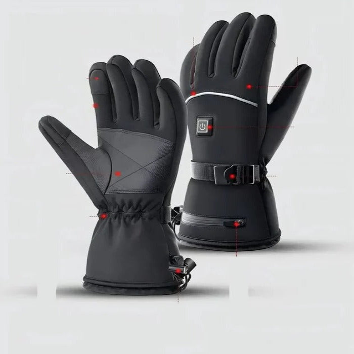 Warmtewereld™ Verwarmde motorhandschoenen met touchscreen vingertoppen