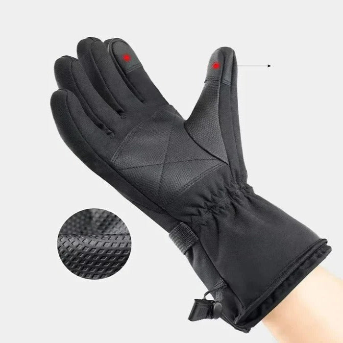 Warmtewereld™ Verwarmde motorhandschoenen met touchscreen vingertoppen