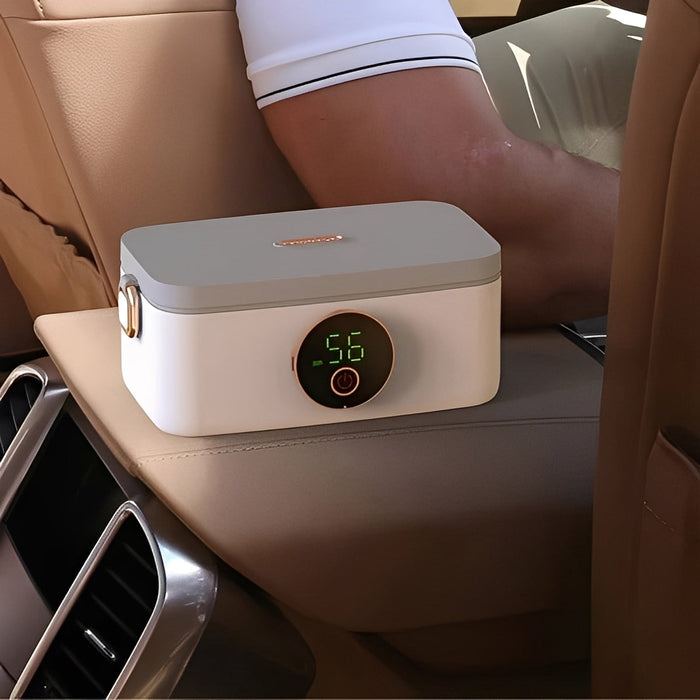 Warmtewereld™ Draadloze verwarmde lunchbox met accu en vijf warmtestanden