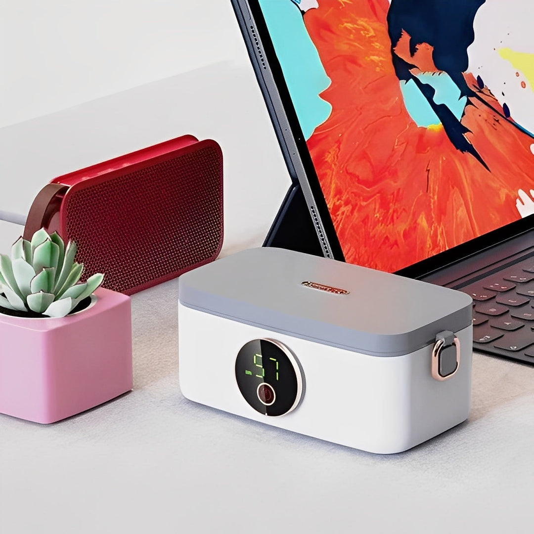 Warmtewereld™ Draadloze verwarmde lunchbox met accu en vijf warmtestanden