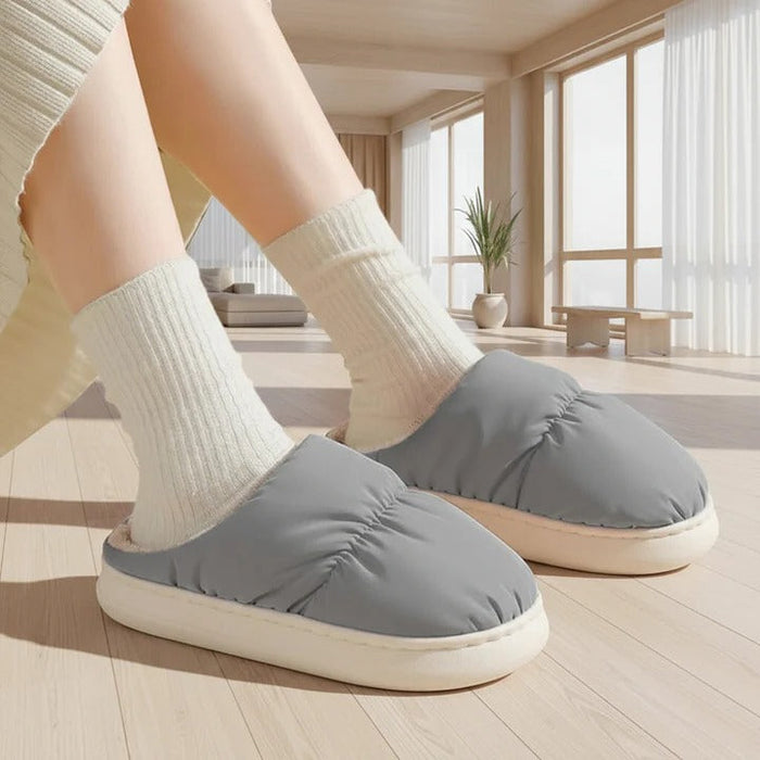 Warmtewereld™ Verwarmde USB-sloffen met antislipzool