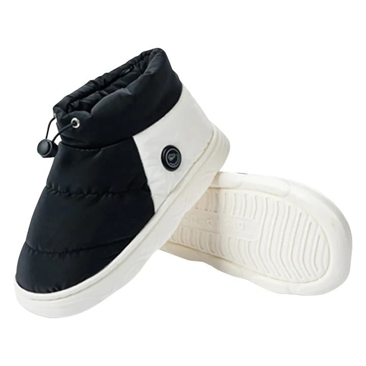 Warmtewereld™ Verwarmde pantoffels met antislipzool en 3 warmtestanden