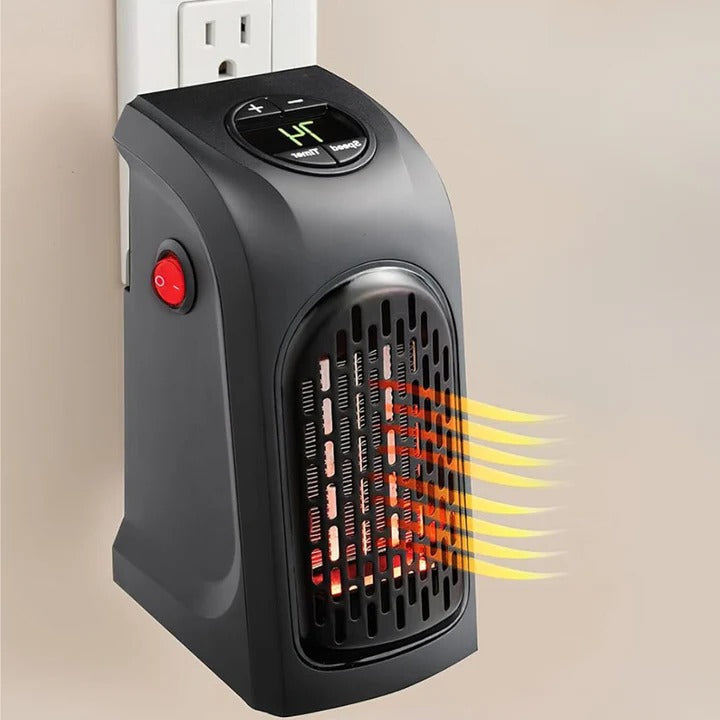 Warmtewereld™ Stopcontactkachel met timer en thermostaat