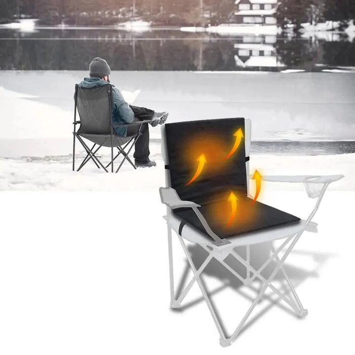 Warmtewereld™ Draagbaar warmtekussen voor op je stoel, 3 standen