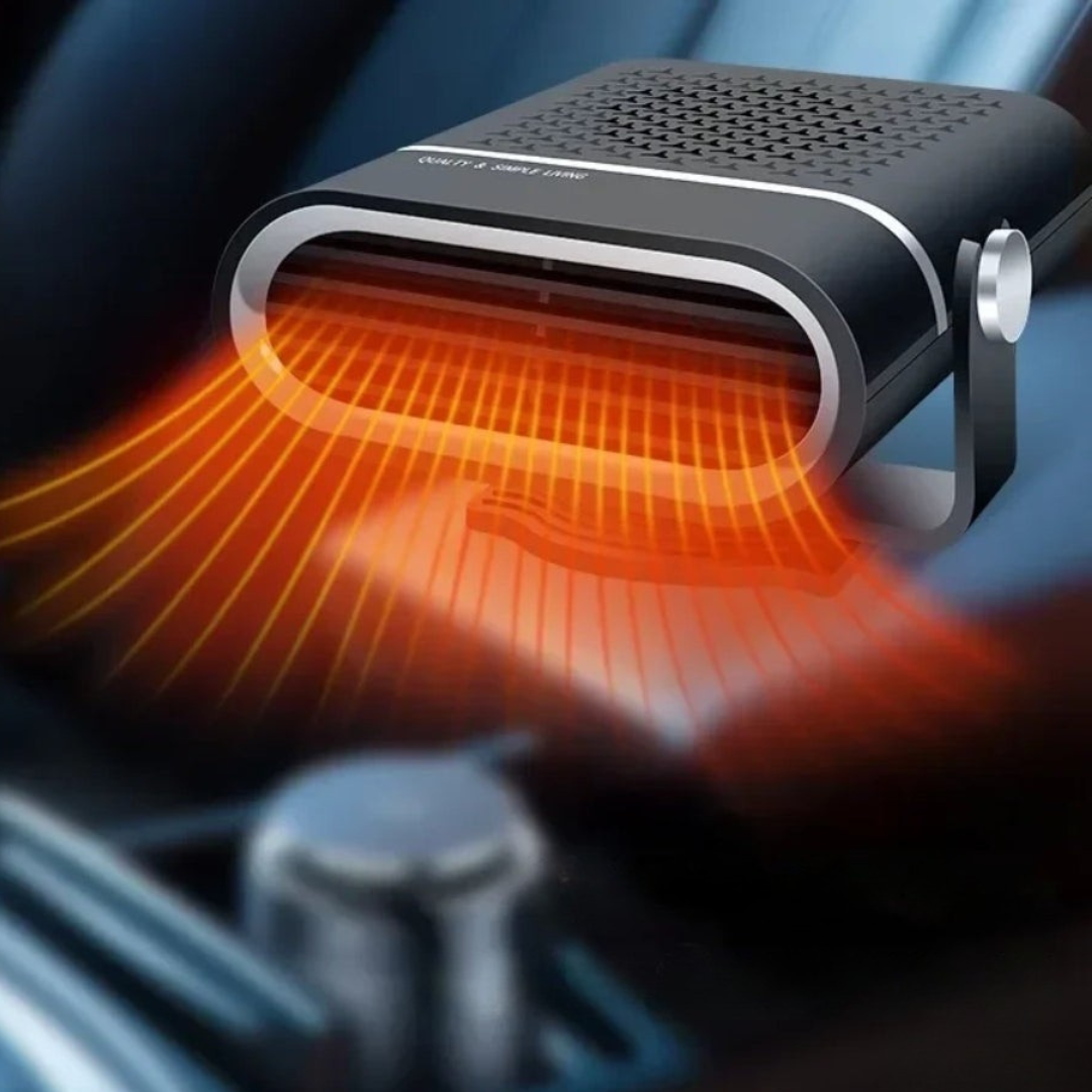Warmtewereld™ Draagbare autoverwarmer met ventilator op 12V en USB