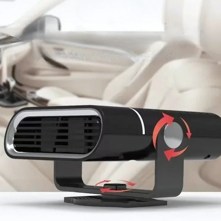 Warmtewereld™ Draagbare autoverwarmer met ventilator op 12V en USB