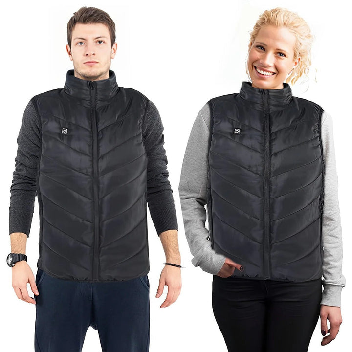 Warmtewereld™ Verwarmde bodywarmer met negen zones en carbonverwarming